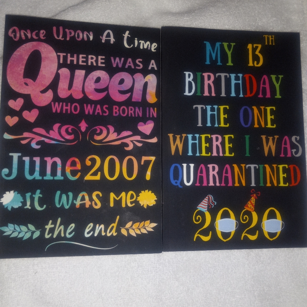 2 JUNE HAPPY BIRTHDAY NOTE BOOKS/JOURNALS. BNWT. WOMENS